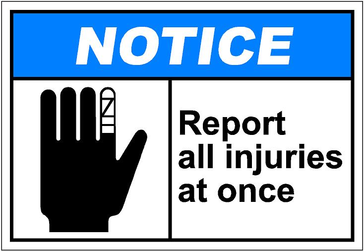 Notice for injury