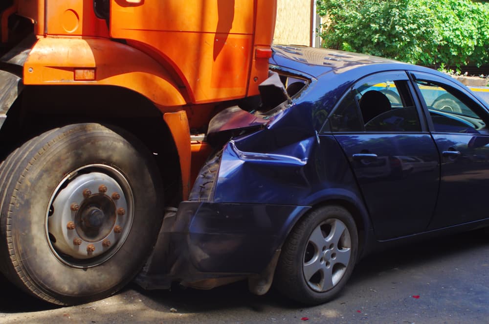truck vs car accident