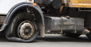truck tire blowout