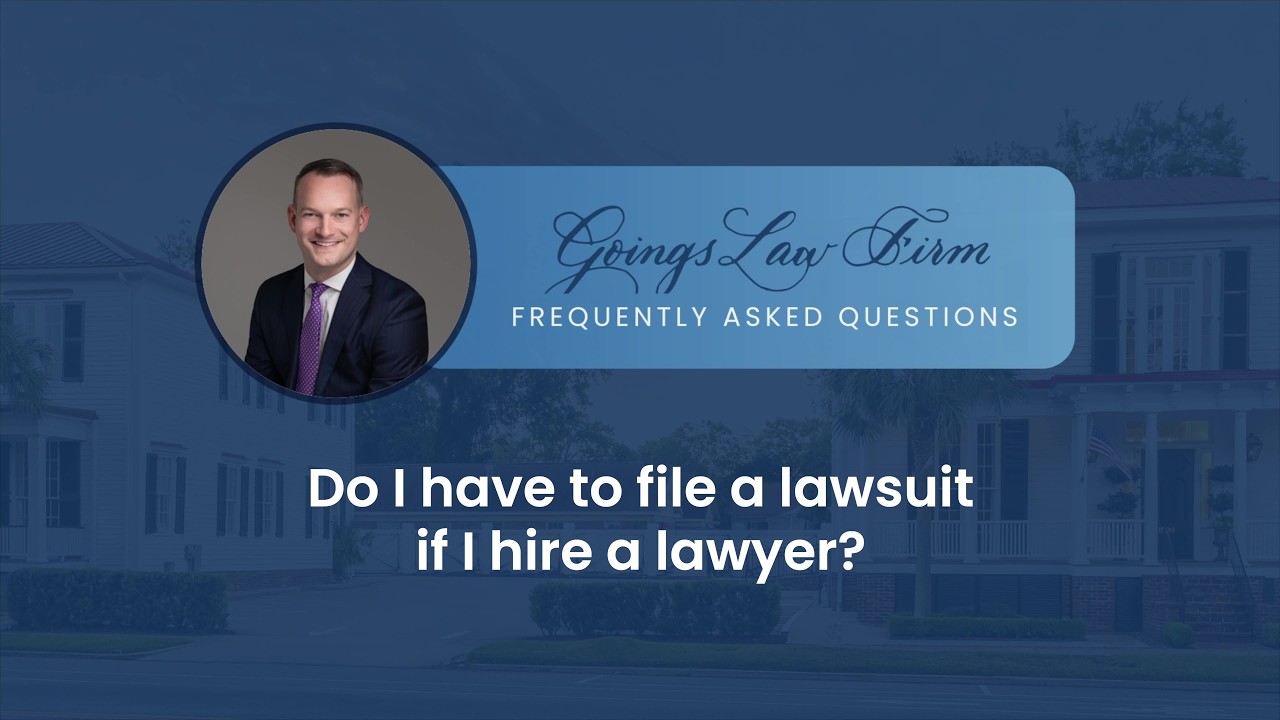 Do I have to file a lawsuit if I hire a lawyer?