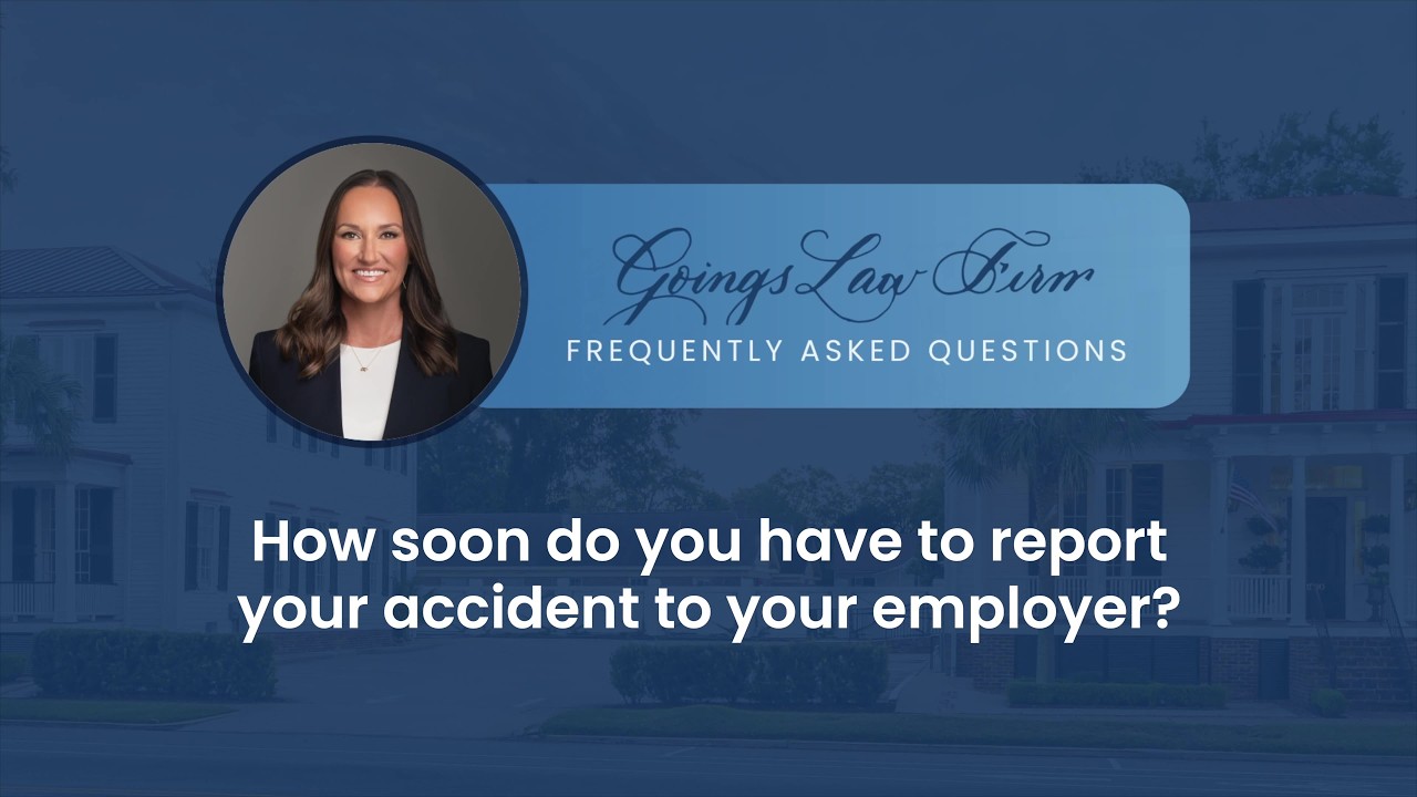 How soon do you have to report your accident to your employer?