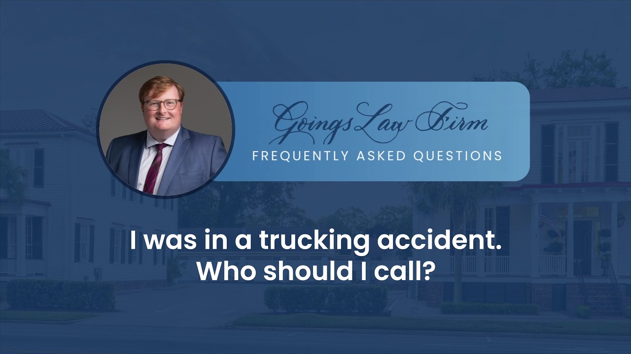 I was in a trucking accident. Who should I call?