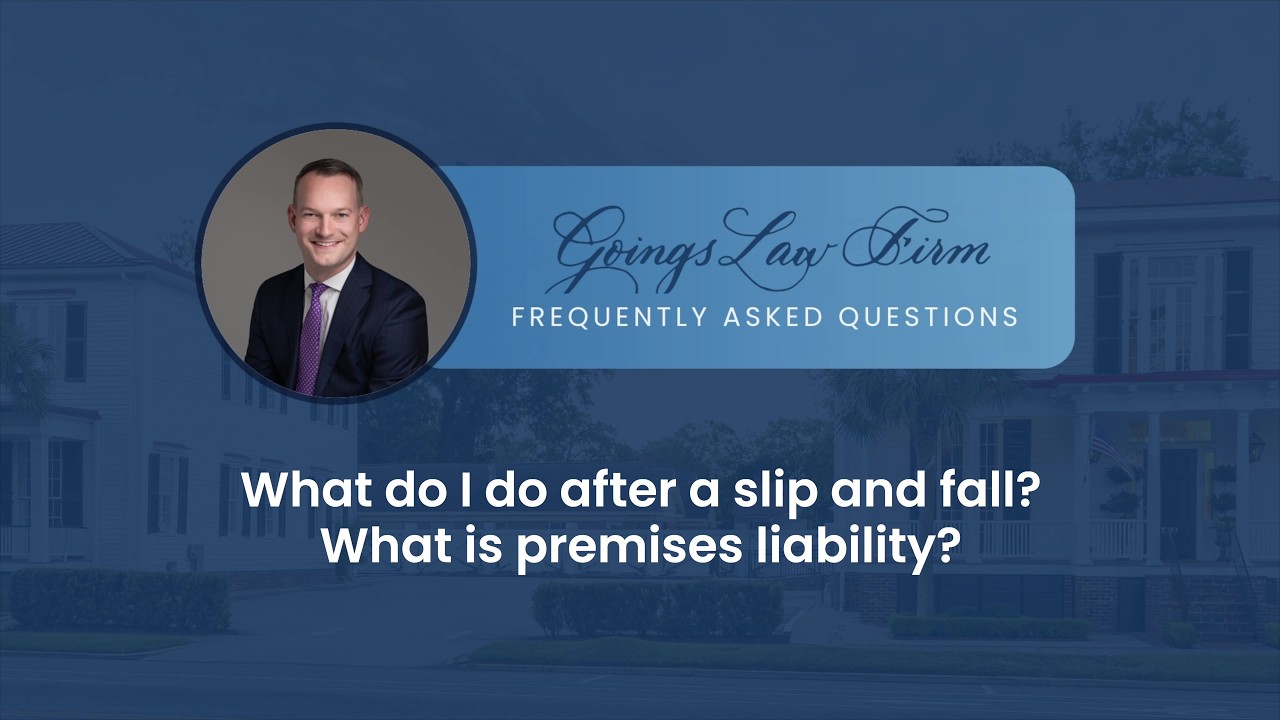 What do I do after a slip and fall? What is premises liability?