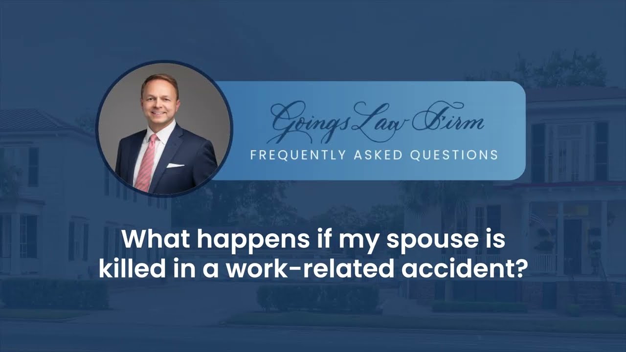What happens if my spouse is killed in a work-related accident?