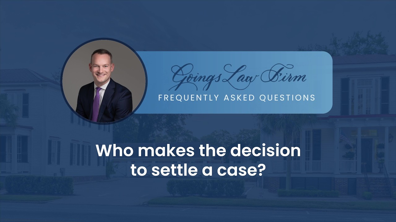 Who makes the decision to settle a case?