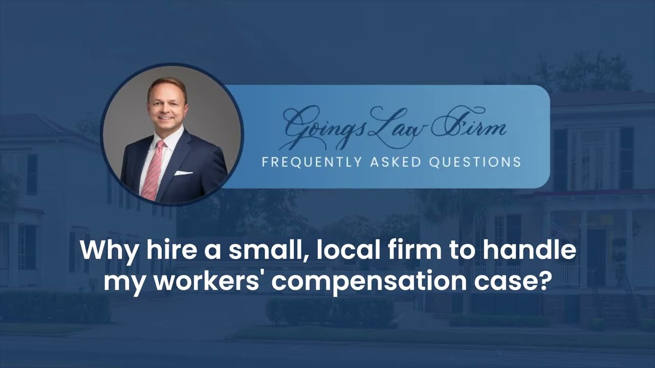 Why hire a small, local firm to handle my workers’ compensation case?