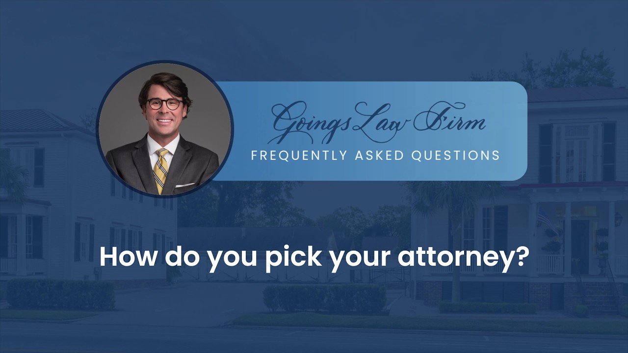 How do you pick your attorney?