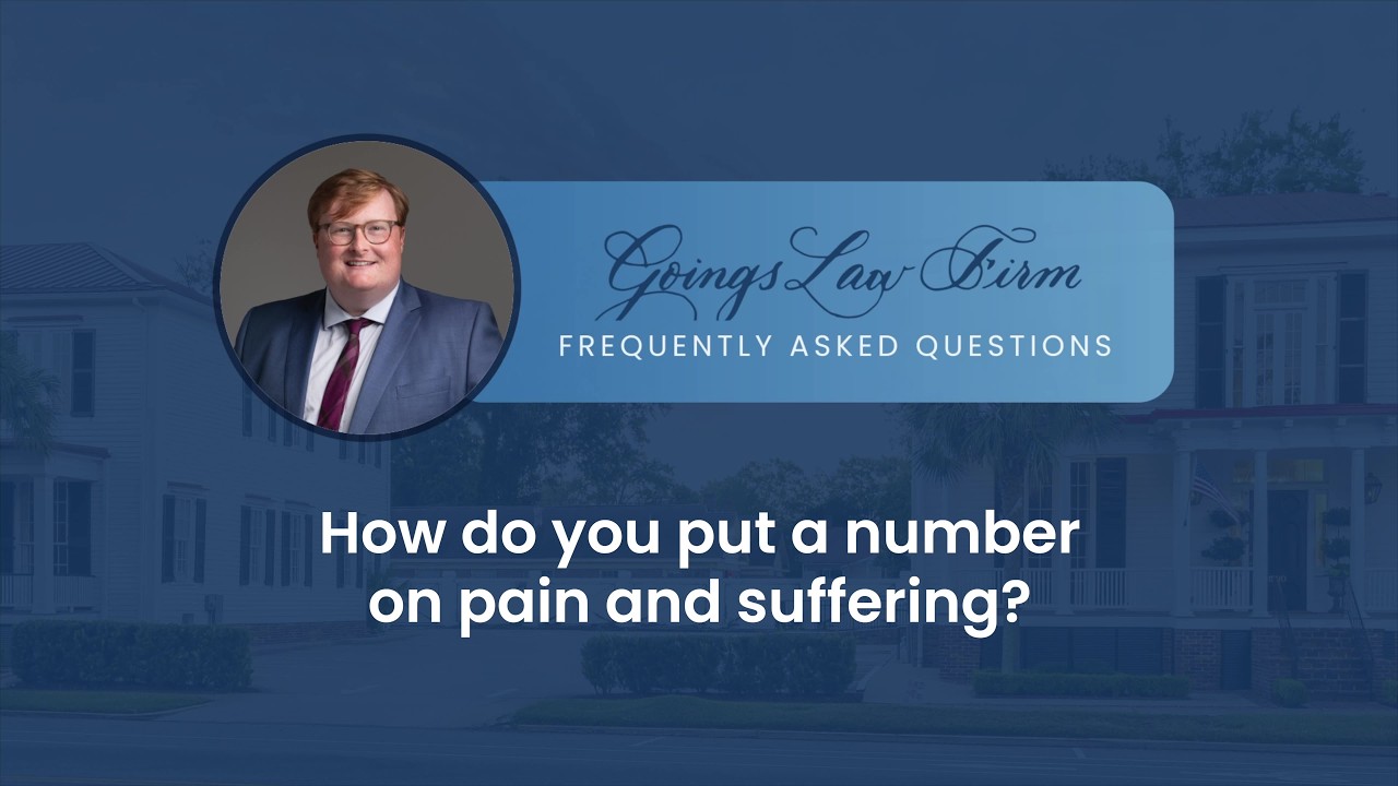 How do you put a number on pain and suffering?