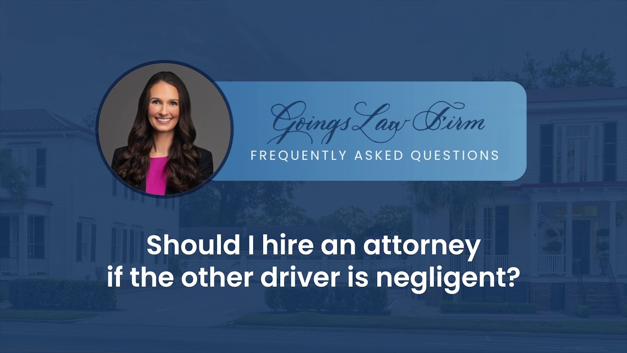 Should I hire an attorney if the other driver is negligent?