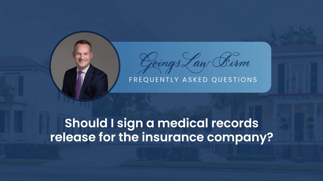 Should I sign a medical records release for the insurance company?