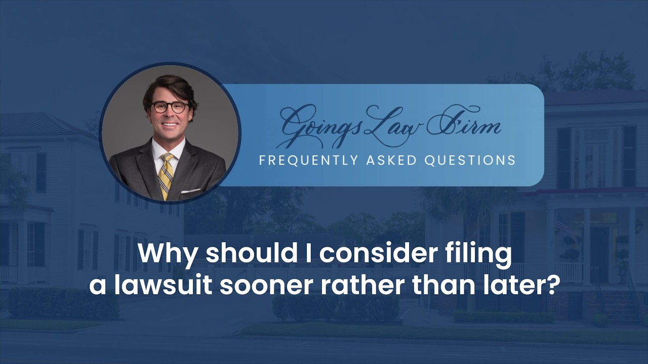 Why should I consider filing a lawsuit sooner rather than later?